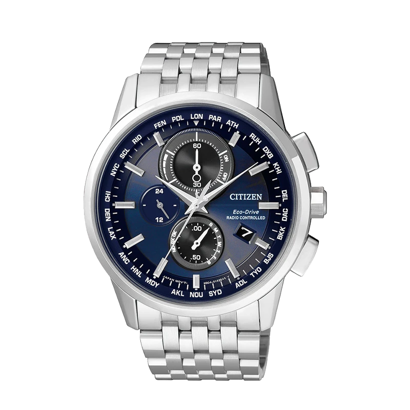 Citizen/西铁城光动能多局电波万年历男士腕表AT8110-61L动能潮流