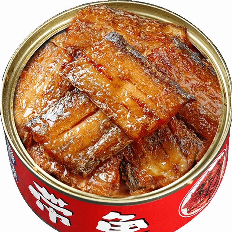五香带鱼罐头香辣带鱼下饭菜开罐即食海鲜熟食罐装批发整箱中段鱼