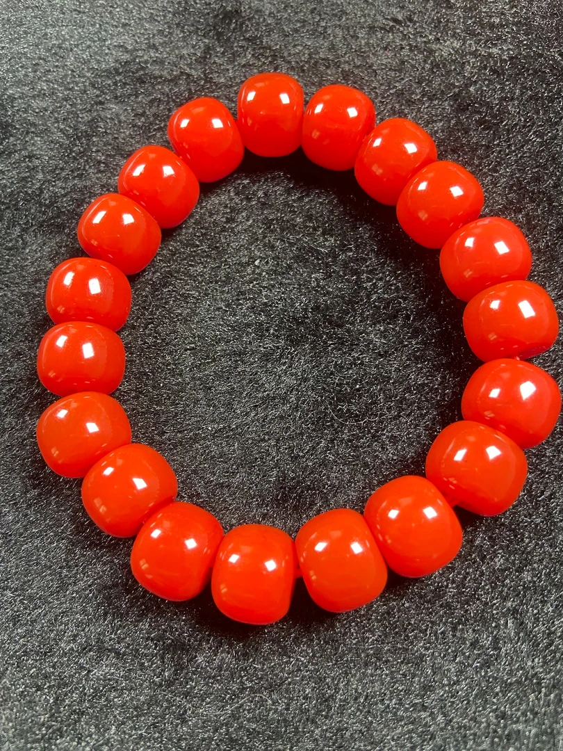 珠宝玉石-玉化料卡12mm老型单圈手串