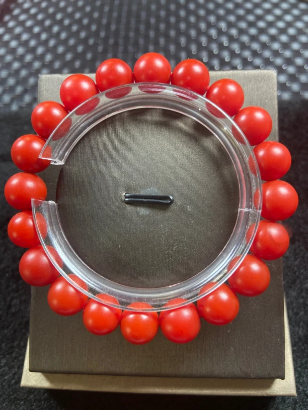 珠宝玉石-磨砂哑光卡12mm单圈手链