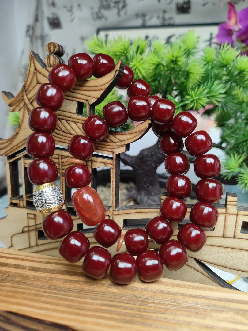 老料菩提根手串双圈款回流老料菩提籽10*11mm