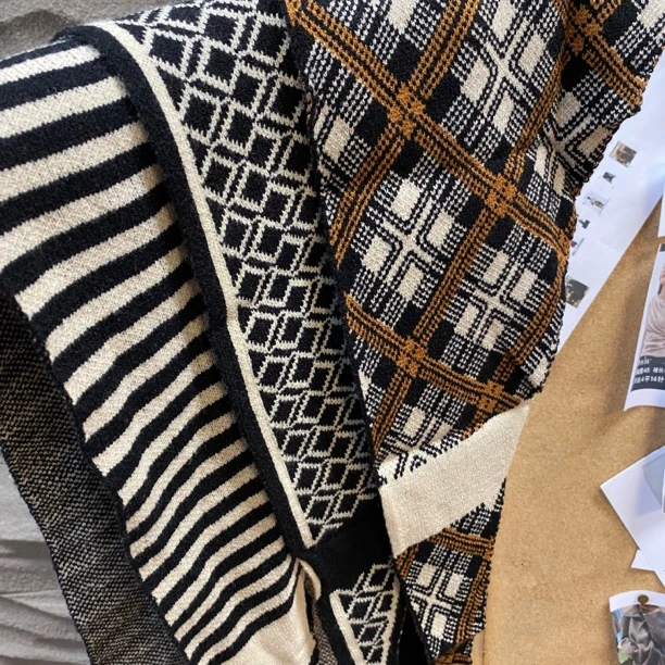 【韩系】秋冬必备提升穿搭层次时尚百搭韩系三角巾