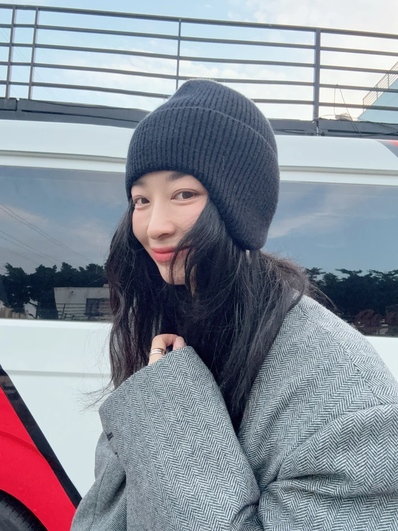 《福娃》细线护耳帽针织帽小众休闲欧尼风