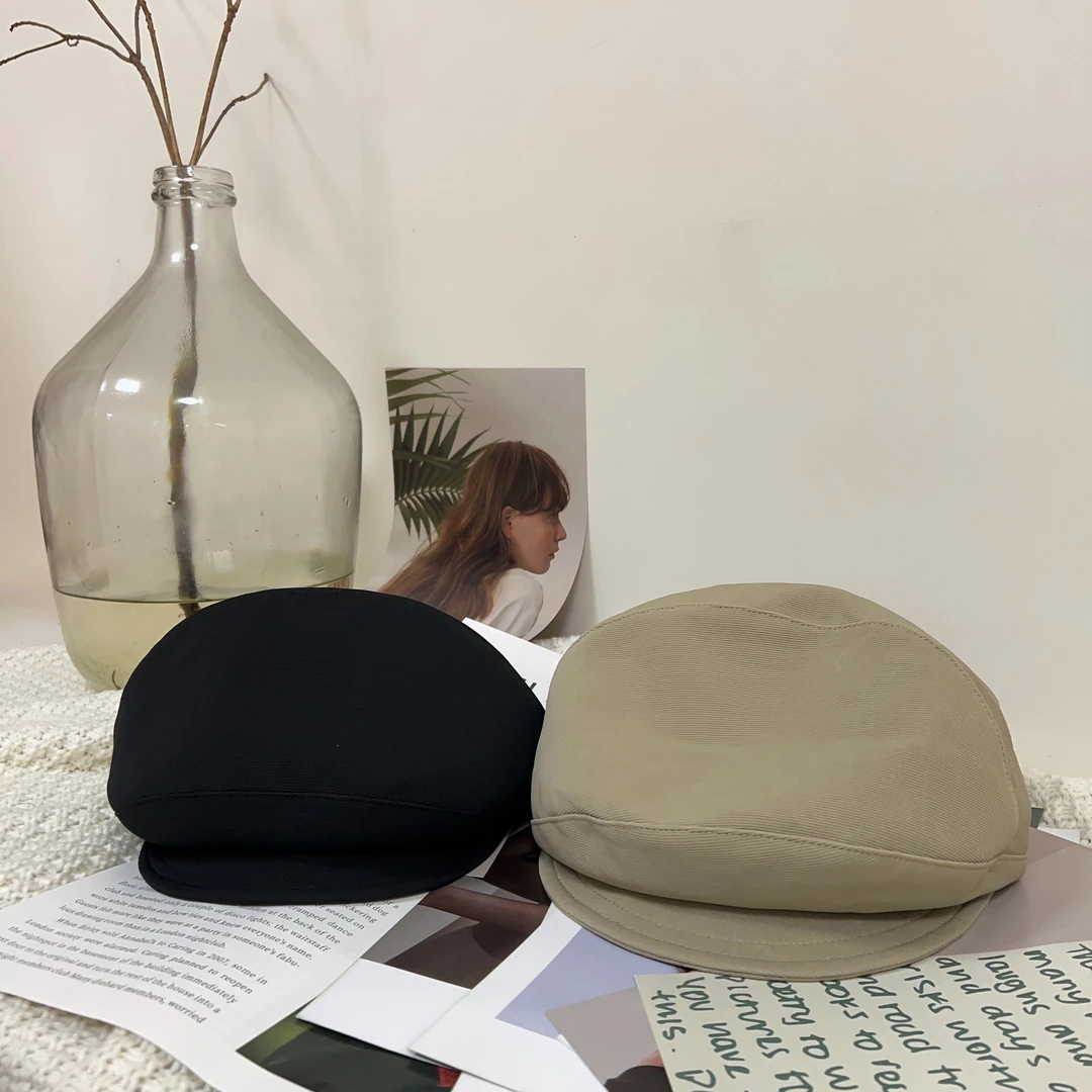 （狂飙）立体裁剪帽子复古春秋韩版休闲百搭纯色日系