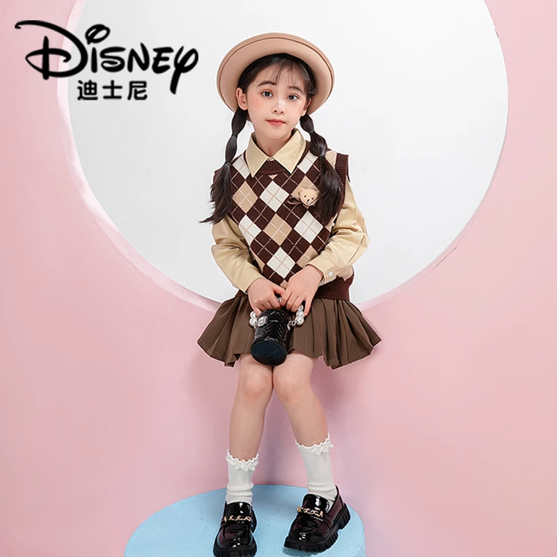 【TQ】Disney/迪士尼女童春款英伦风套装裙XCW38Z881