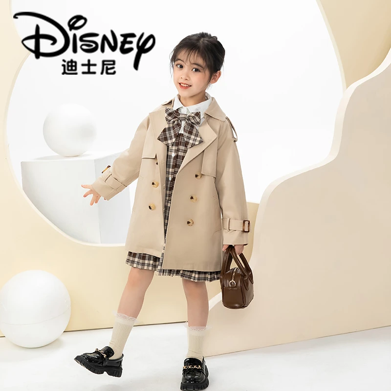 【DR】Disney/迪士尼女童春季休闲淑女风衣套装XCW3SZ375儿童外套