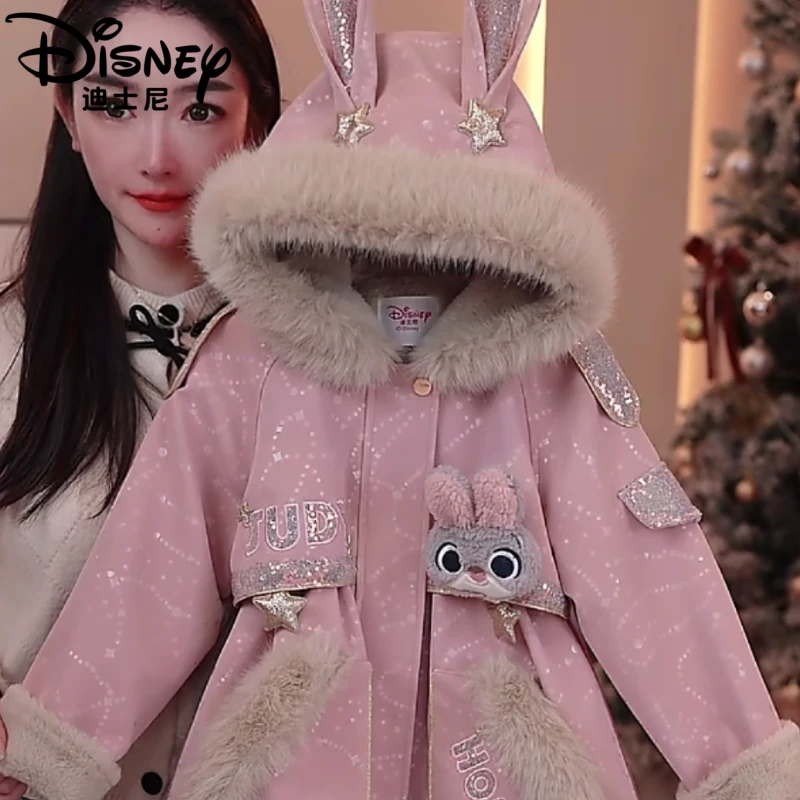 【XH】Disney/迪士尼女童冬款新款休闲淑女简约派克服外套XCR4PJ539