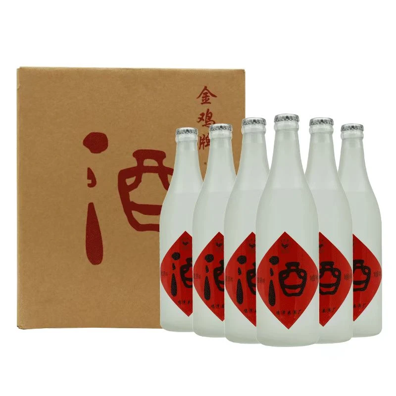 鸡泽五粮磨砂光瓶酒39度490ml*6瓶