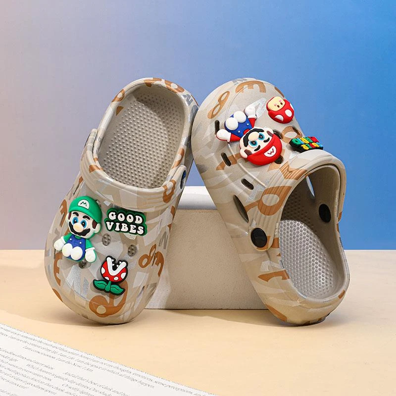 男童洞洞鞋居家防滑儿童凉鞋2024夏季新款卡通中大童软底轻便凉拖