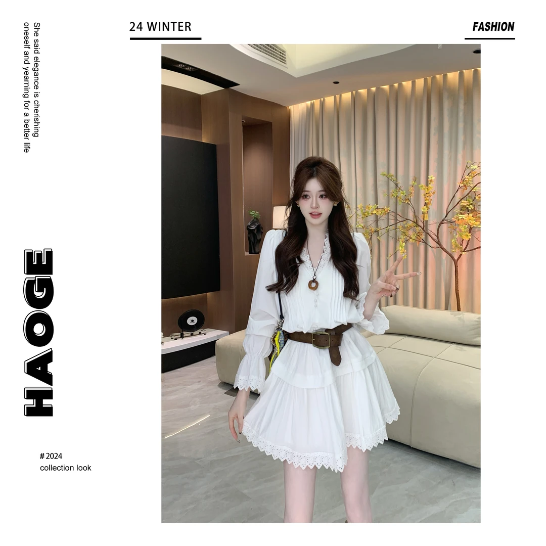 浩哥严选●骑士宣言显瘦气质设计感Q4LYQ2771A连衣裙预（不含腰带）