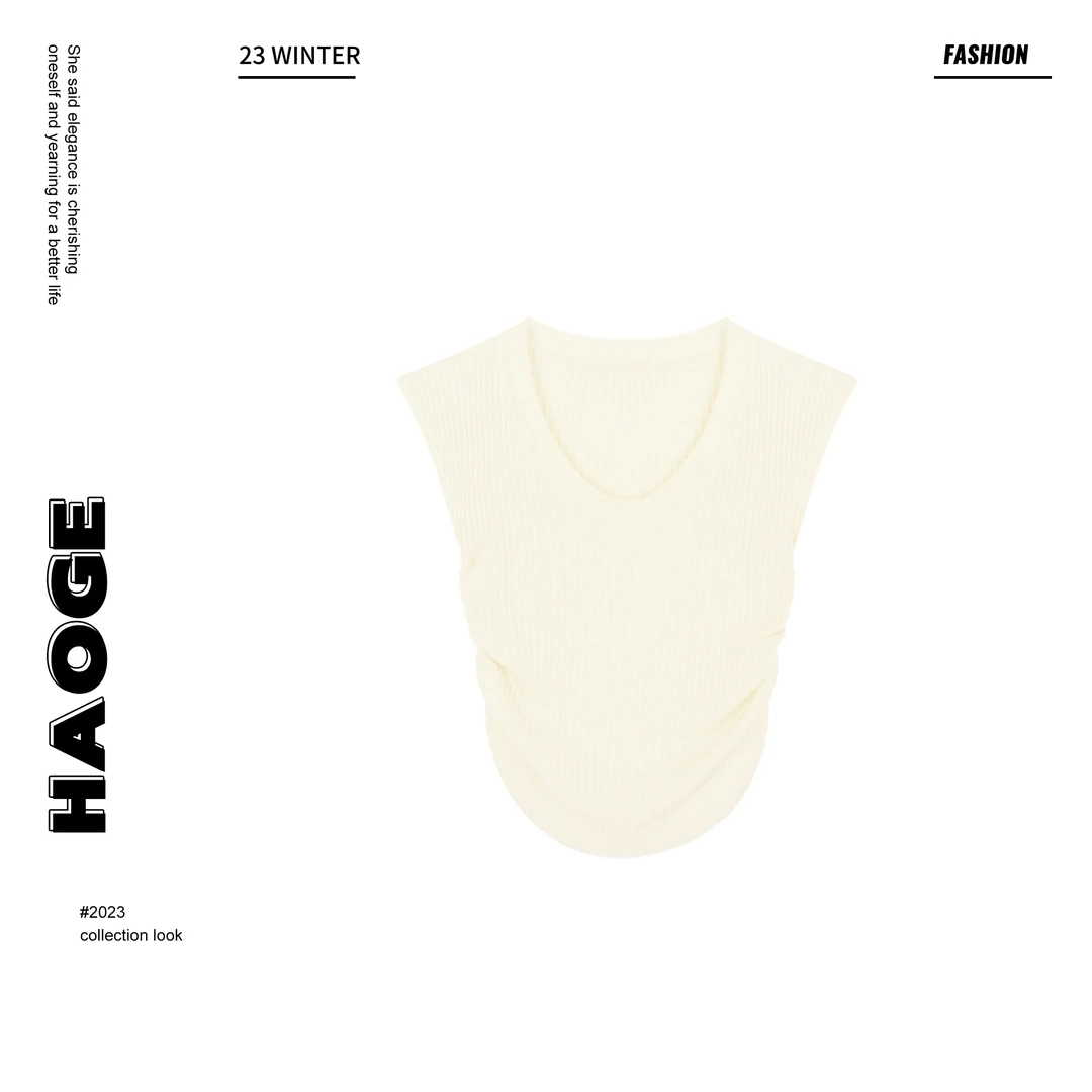 【吾昧】浩哥严选●C4ZZS1200A纯色百搭无袖针织衫针织衫莫奈花园风