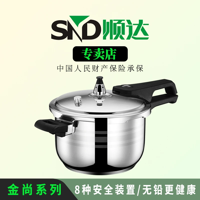 顺达密封省时燃气小迷你不锈钢新型防爆电磁炉通用小压力锅炖煮