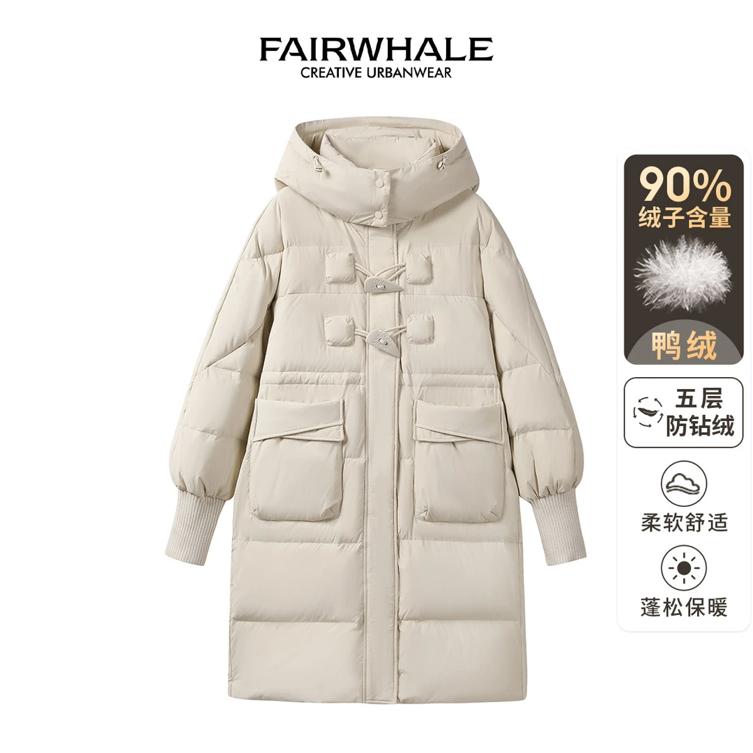 马克华菲女装90鸭绒2024时尚大口袋 F44014A101 CC