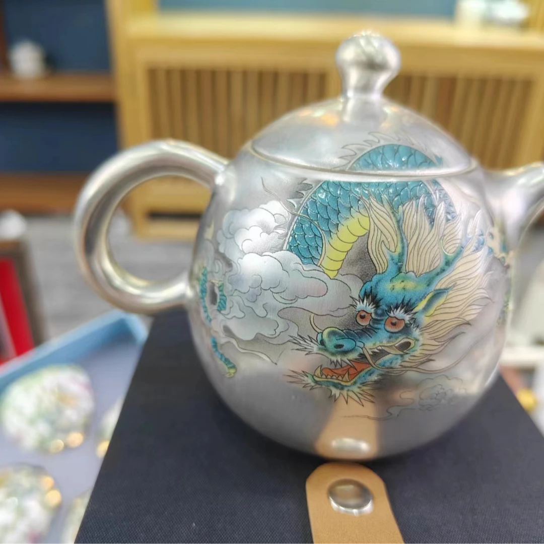 寇金山青龙银壶4903