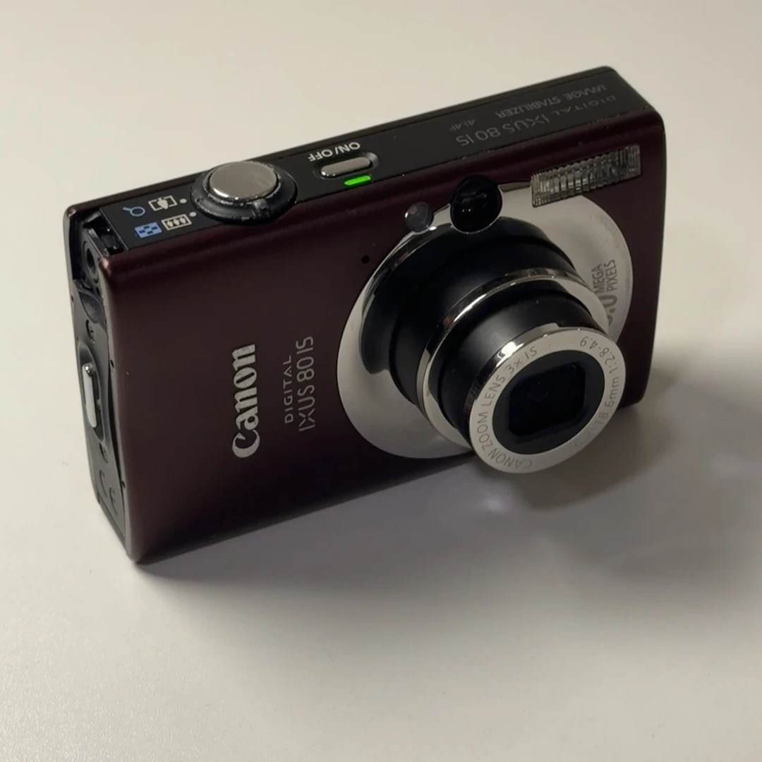 95新  Canon/佳能 ixus80 棕色 800万像素 3倍变焦 ccd