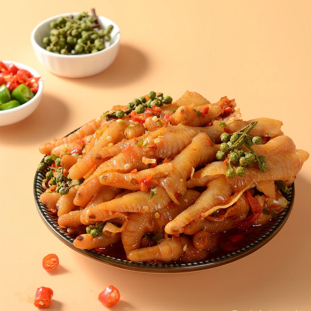 【藤椒味1斤】藤椒无骨鸡爪 深夜放毒 快乐加倍（1斤装固体物70%以上） 免配送费