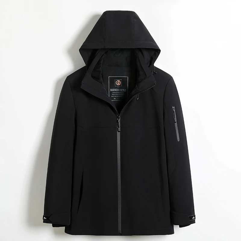 5897男士派克服水貂内胆连帽整貂冬季外套时尚休闲保暖水貂大衣