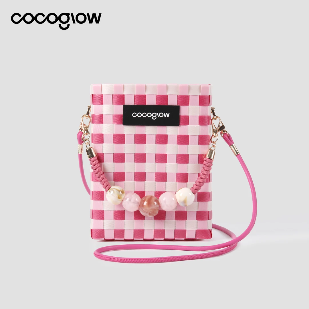 【梦乔专属】cocoglow·珠珠把手系列迷你托特手工编织包mini斜挎包