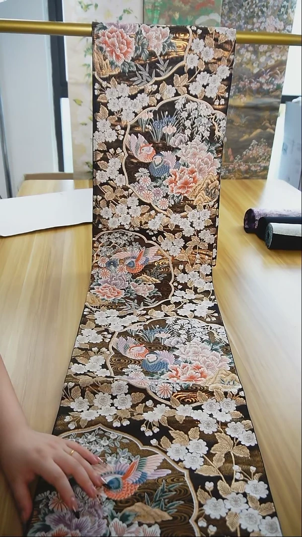 【闪购商品】织绣25 六通鸳鸯花卉