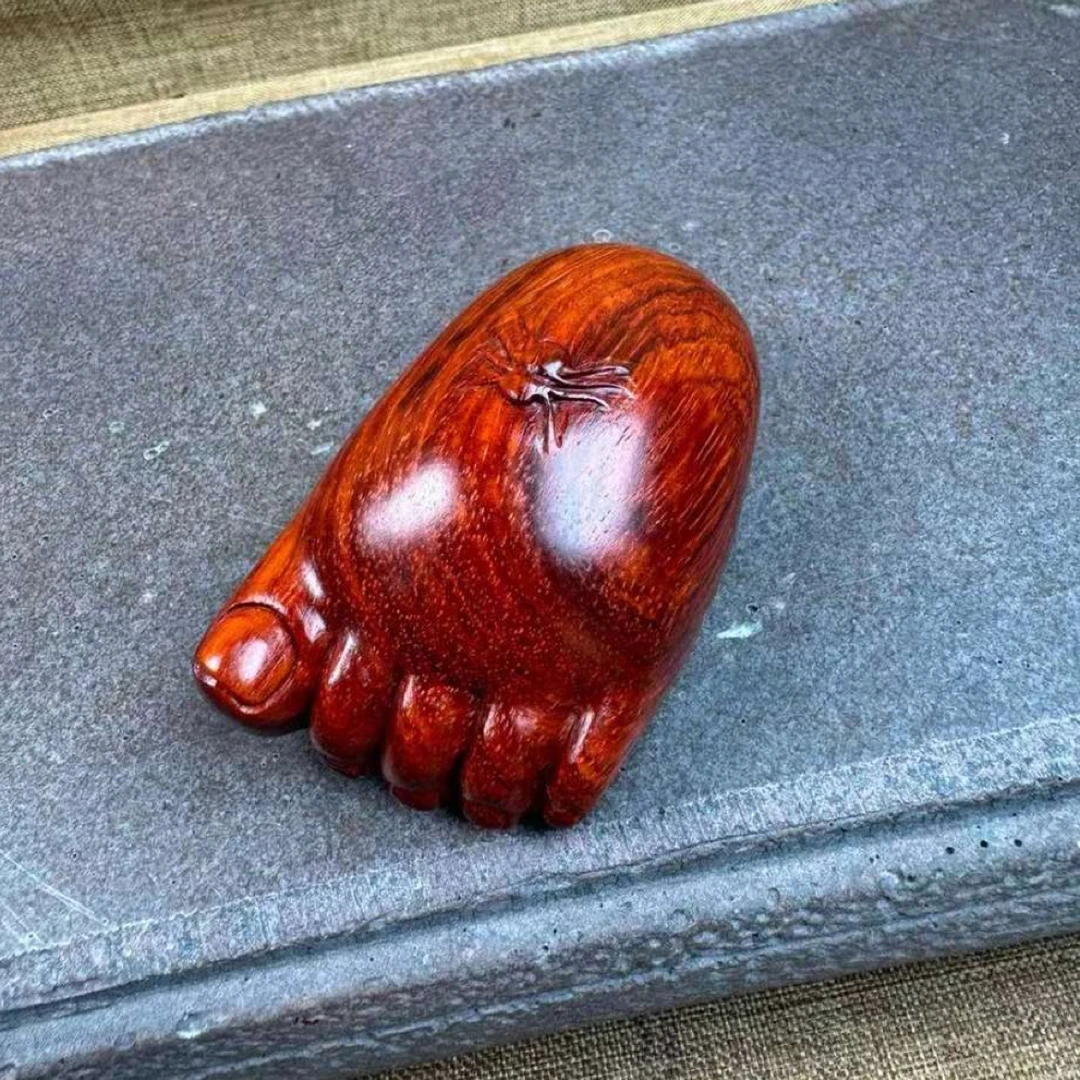 印度小叶紫檀【知足常乐】手把件知足常乐手把件脚寓意知足