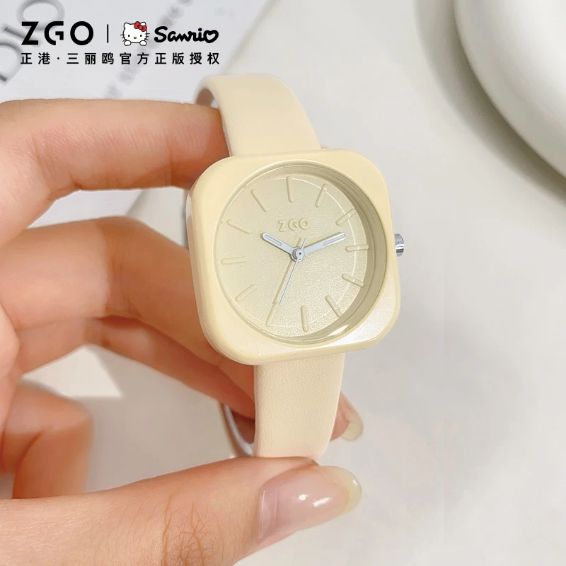 正港ZGO小方块手表女款小众轻奢时尚简约女学生百搭石英表送闺蜜