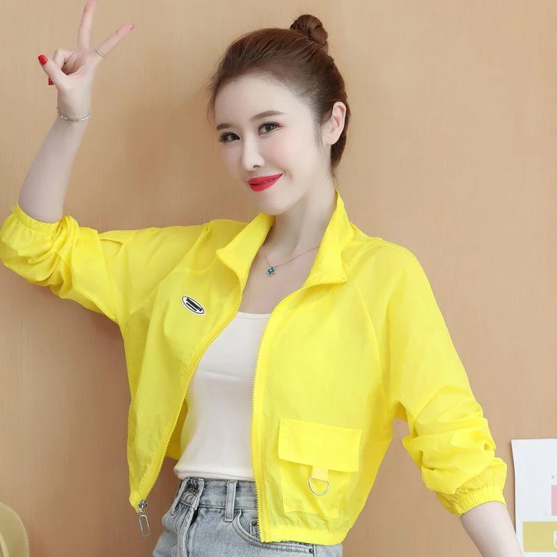 防晒衣女短款小个子外套2025夏季新款薄款开衫冰丝透气时尚防晒服