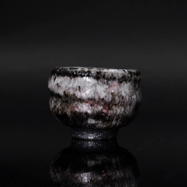 吴遠中未名窑未名款快雪时晴后还原小圆杯复古陶瓷陶瓷茶杯茶具