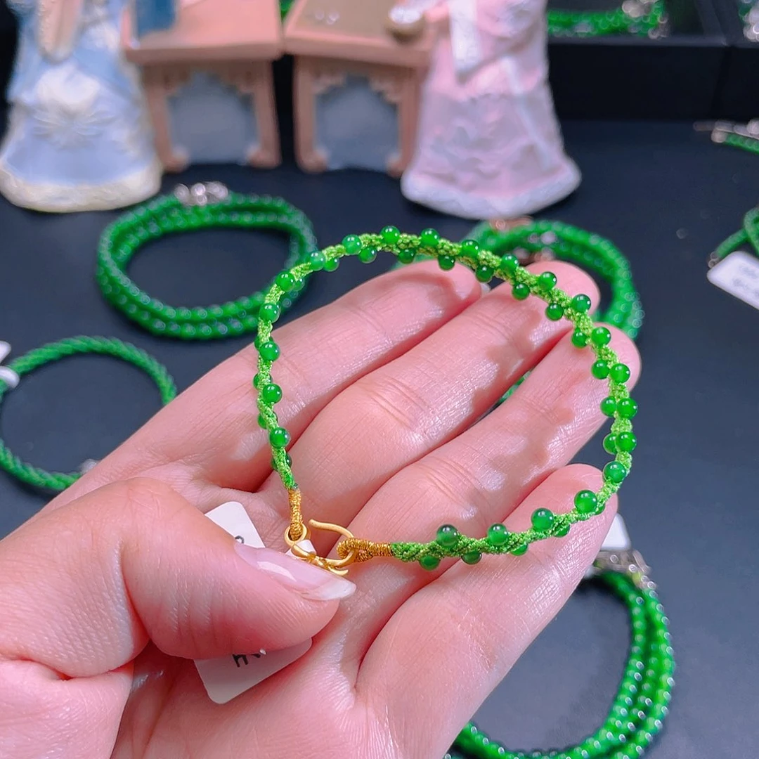 翡翠手链未镶嵌，111111
