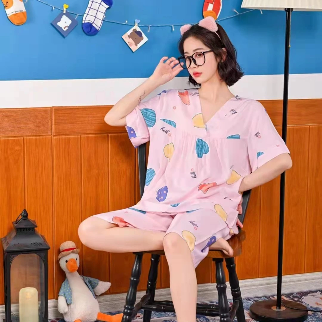 《伊美优选》人棉布女家居服套装2931