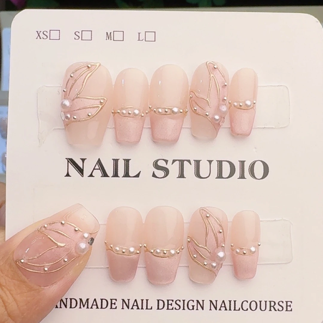 灵动鱼尾 纯手工穿戴甲精致时尚仙女的必备款