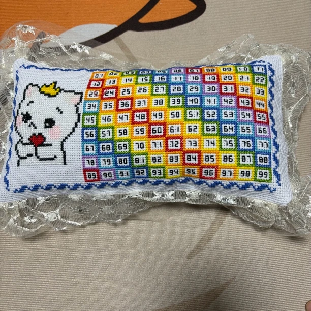 十字绣工具，排线包成品1个+彩虹针5包，图案随机发