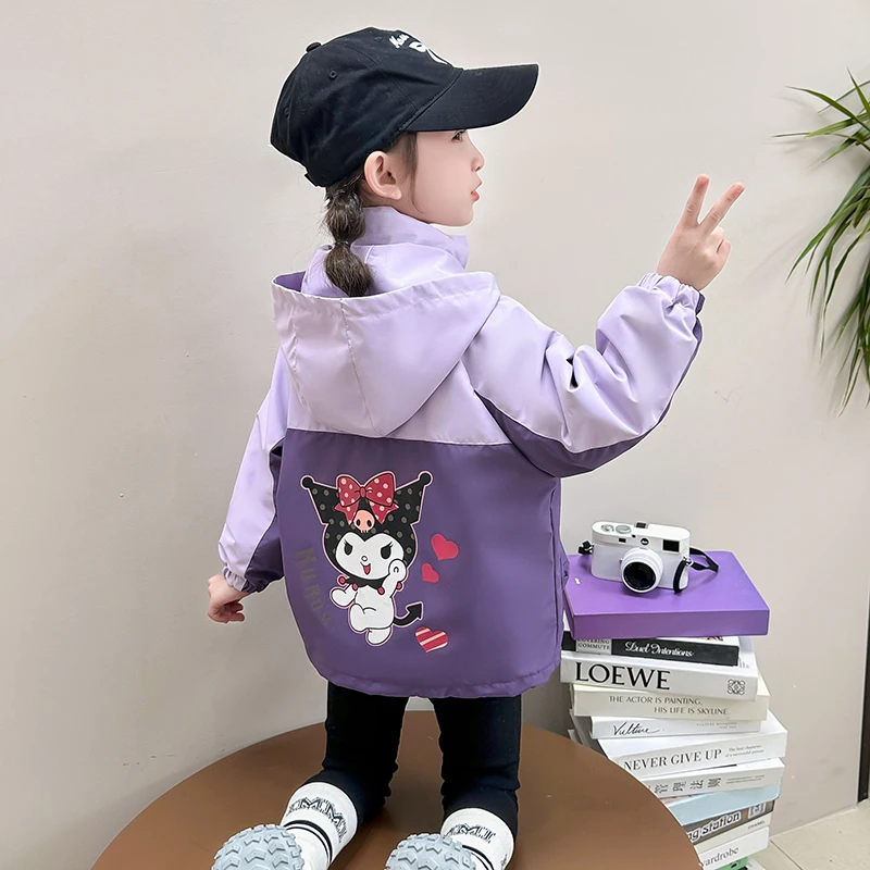 女童秋冬库洛米三合一冲锋衣两件套2025新款女宝宝洋气休闲外套