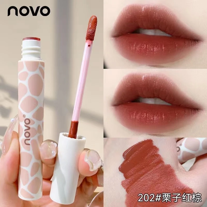 【第二件半价】novo唇釉泥哑光水雾唇纱纯欲风易上色不沾杯不掉色