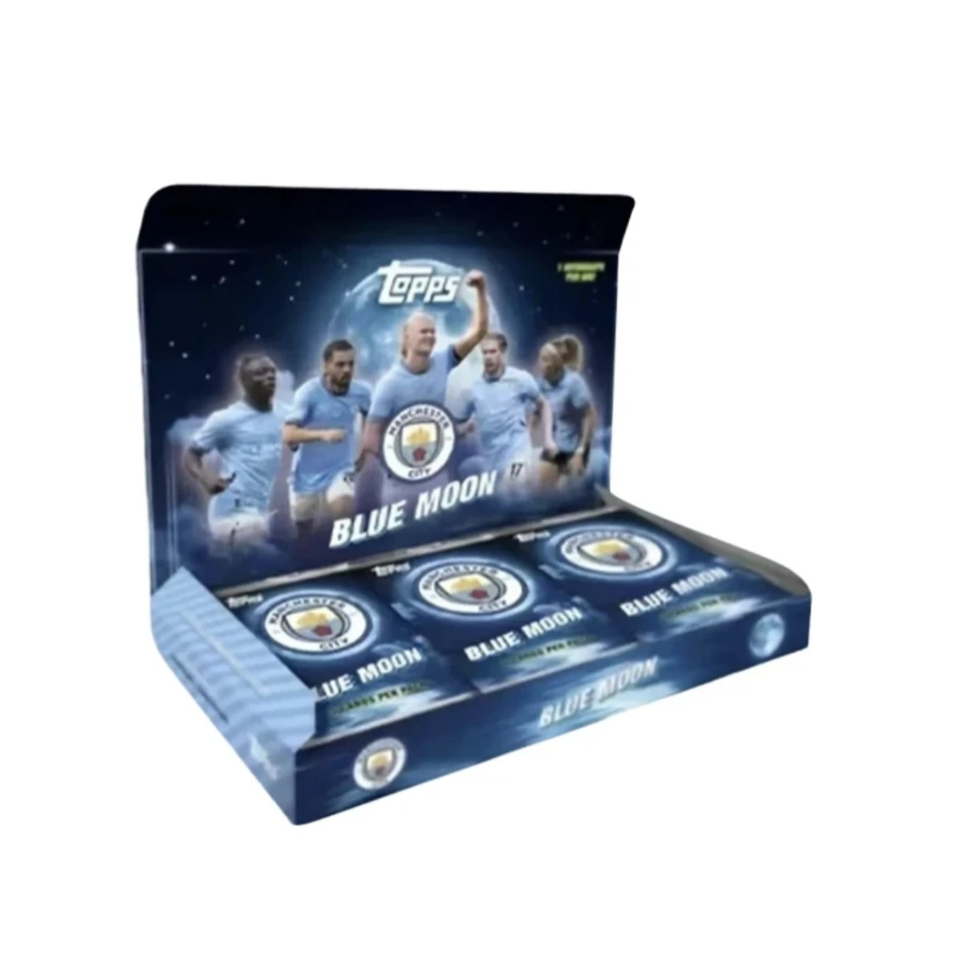 Topps【拆盒】24-25 曼城 蓝月亮 队盒 足球 球星卡 盲盒