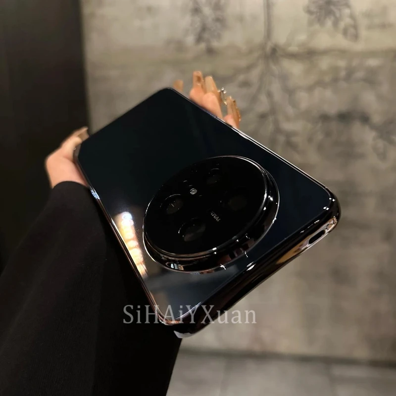 高档新款适用华为Mate70手机壳玻璃背板新款Mate70Pro高级电镀硬.