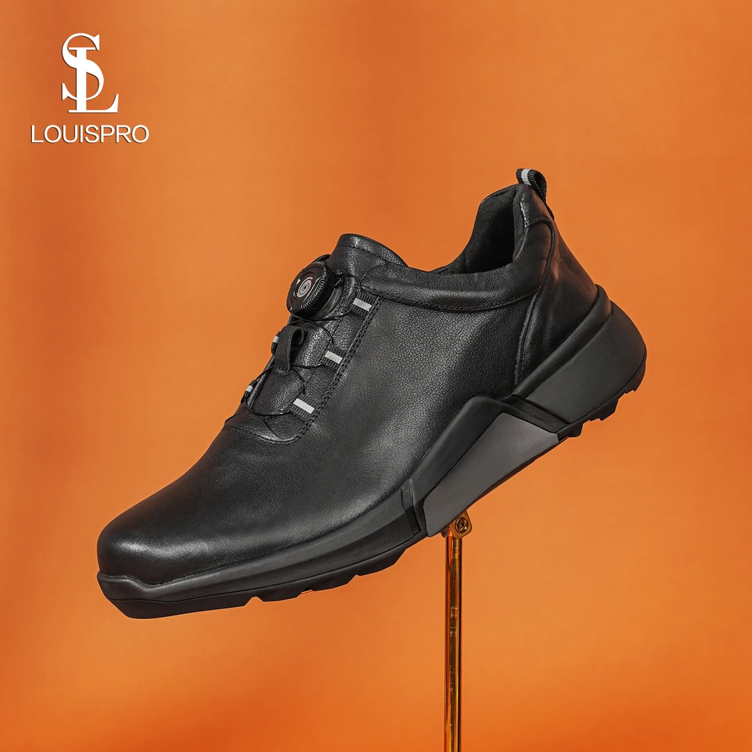 【LOUISPRO】专柜正品科技旋纽手工皮鞋经典软底舒适增高百搭休闲鞋