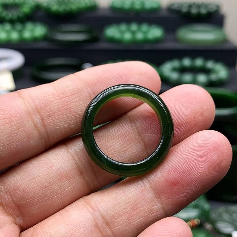 【闪购商品】和田玉（碧玉）戒指未镶嵌