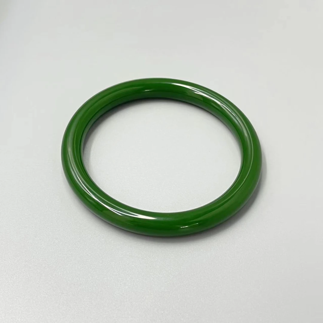 细圆条菠菜绿手镯*JDX11004(多样性发货)