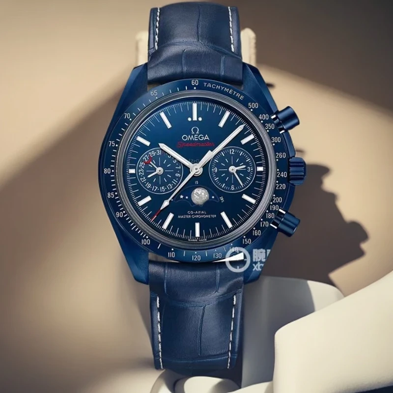 全新未使用 Omega/欧米茄 超霸系列 公价112800 表径44 月之幽蓝