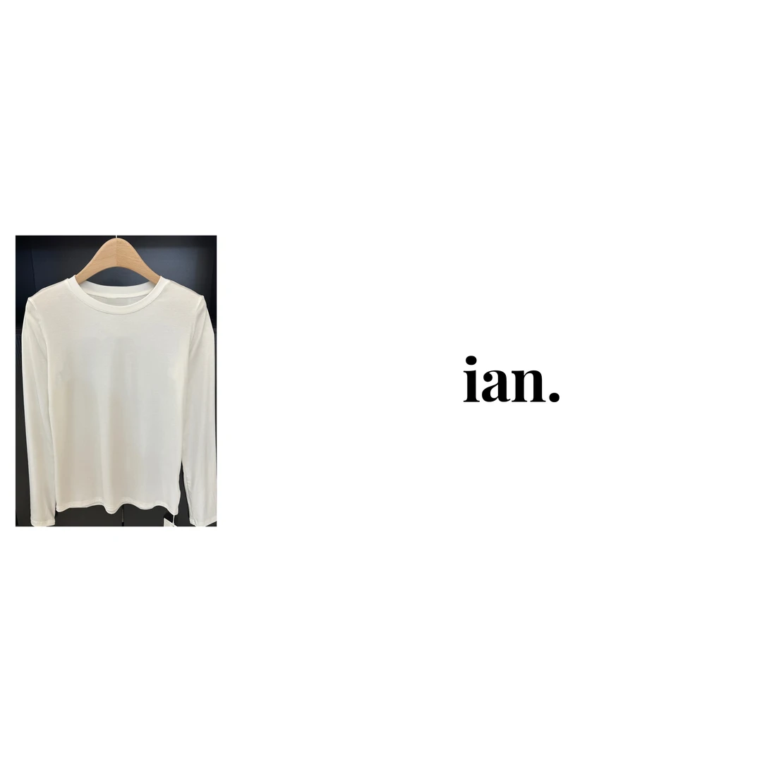 IAN STUDIO 舒适面膜质感打底T恤