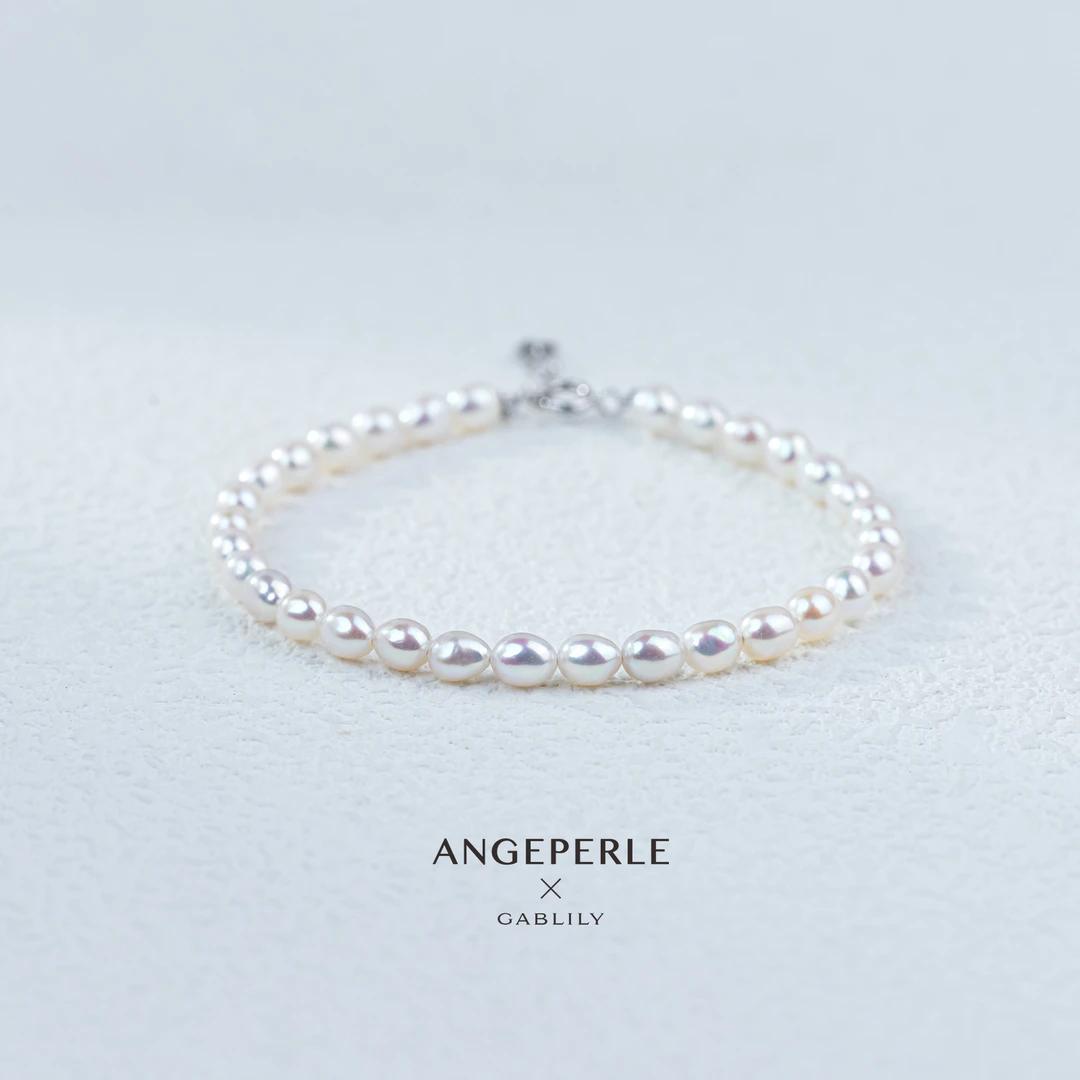 【美羊羊MYY】天使之泪淡水珍珠手链S925银4-5mm时尚百搭简约经典款