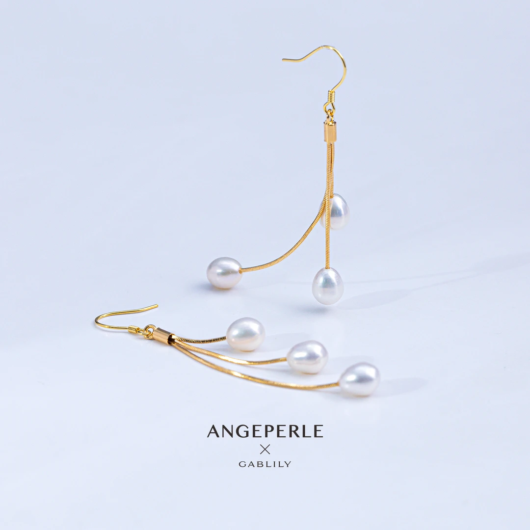 天使之泪淡水珍珠流苏款耳饰6-7mm百搭设计师时尚简约【珠珠推荐】