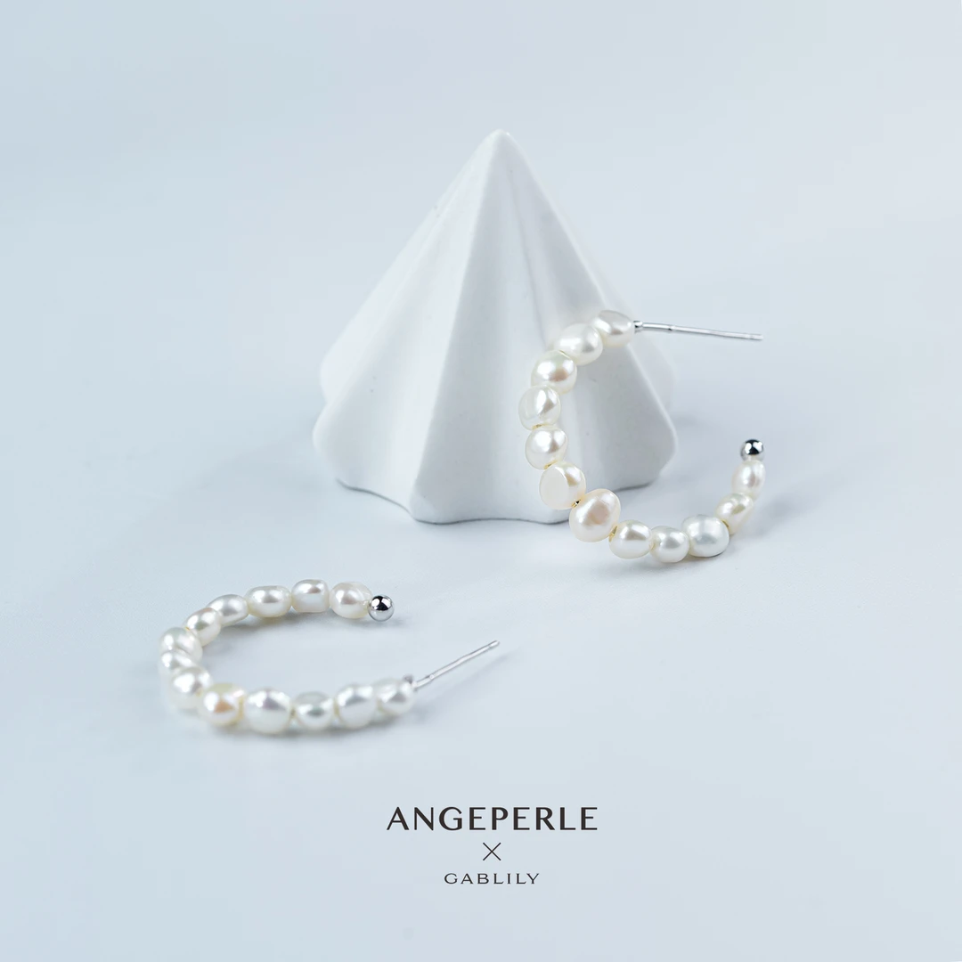 天使珍珠淡水珍珠S925银针耳饰 4-5mm 精致百搭时尚款【珠珠推荐】