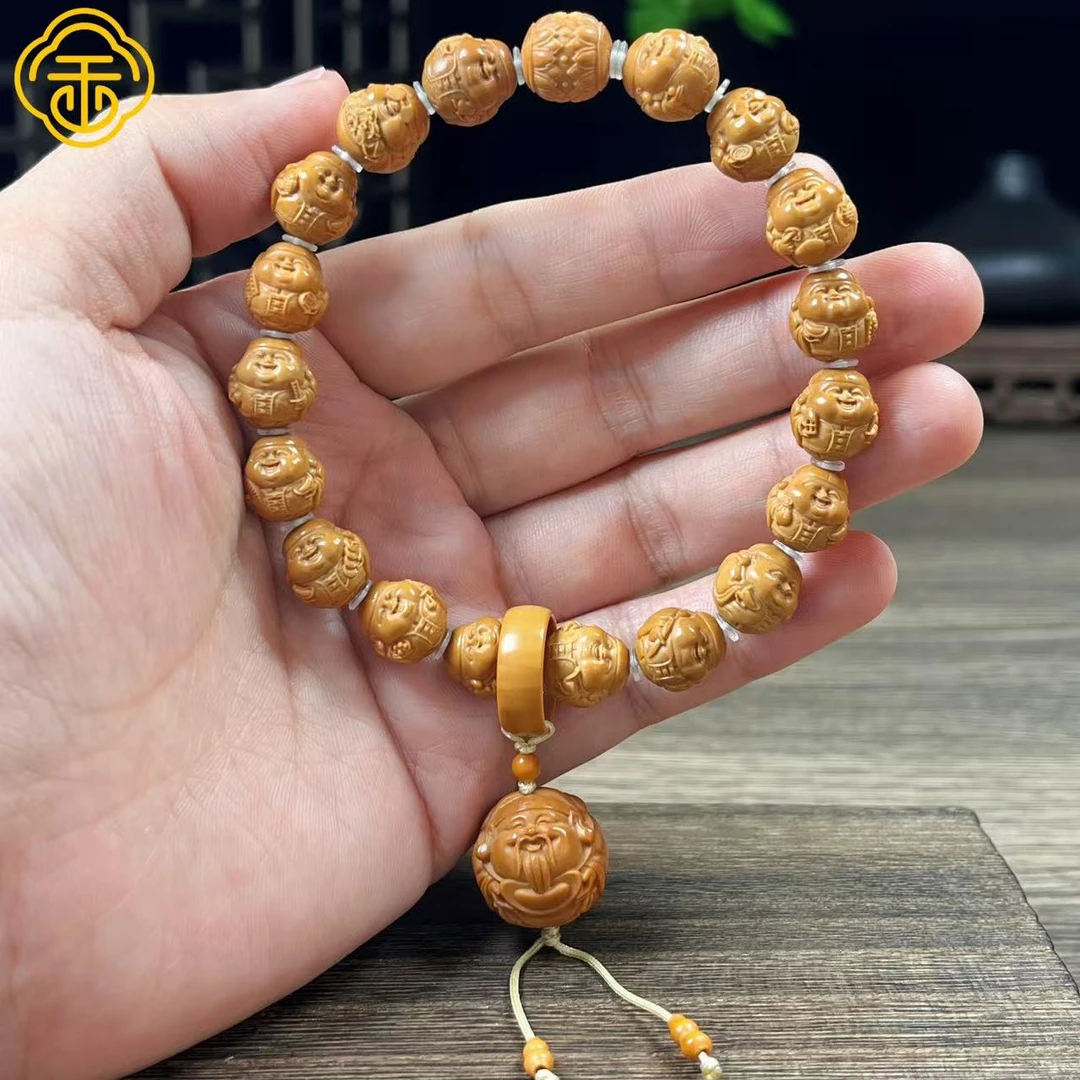 猴头核桃  1.1小地主坠财神跑环款   文玩手串