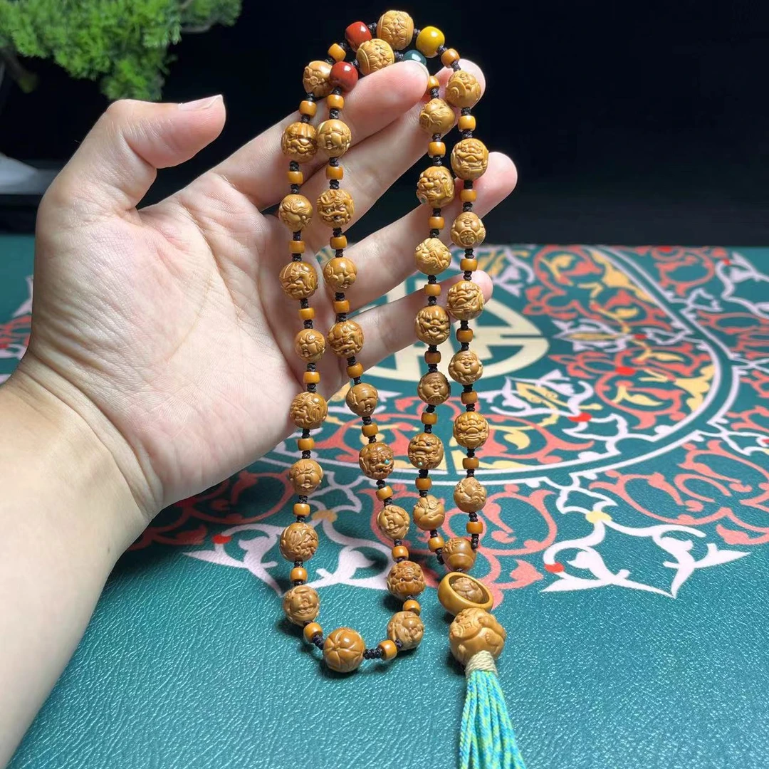 猴头核桃  七宝貔貅 镶嵌款 长串