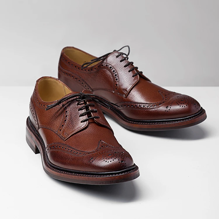 玩儿！英产归来！现货！凯尔马什Kelmarsh男绅士全布洛克德比鞋