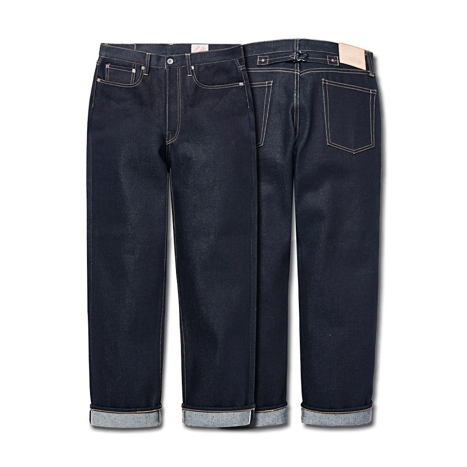 玩儿 23oz原牛 三号裤型 重磅冈山赤耳丹宁靛蓝染1930s宽松牛仔裤