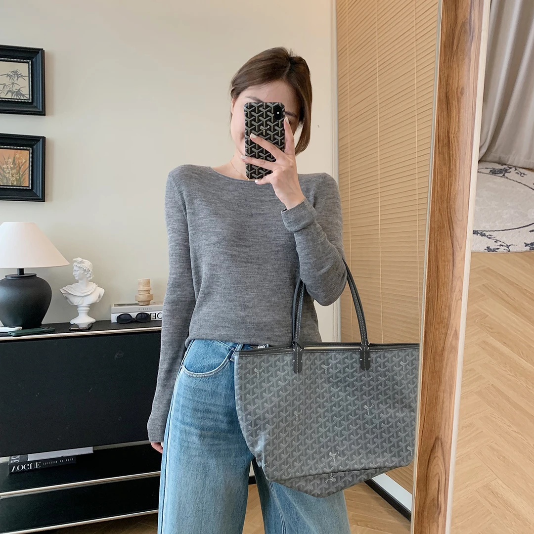 大叮自制大叮自制清仓 绵绵温柔薄透细羊毛长袖打底衫！S5309