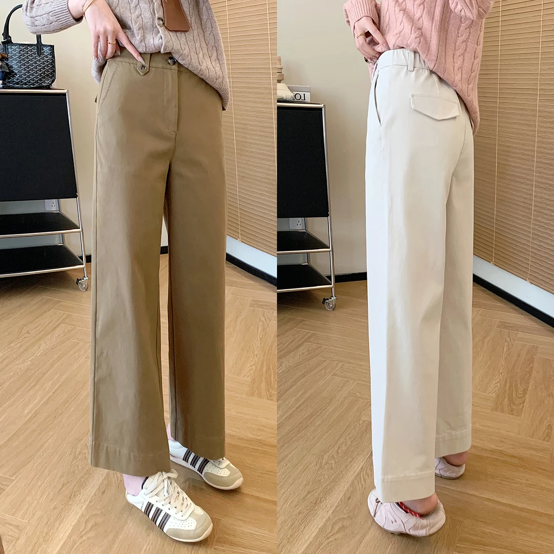 大叮自制清仓！【成衣染色水洗】客供斜纹高密棉立裁休闲裤！K1825