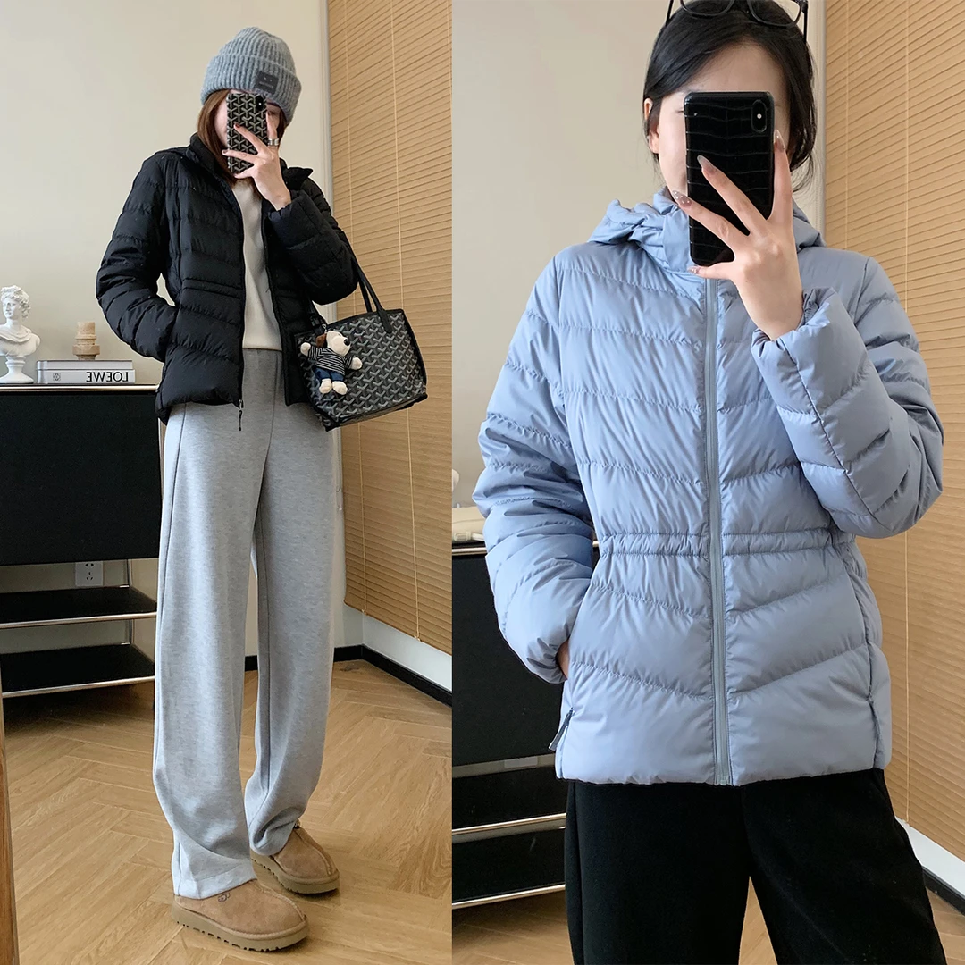 大叮自制清仓【树家同款】杜邦三防新标90白鸭绒连帽羽绒服！S5536